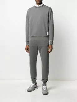 Thom Browne garment-dyed loopback cotton sweatshirt