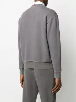 Thom Browne garment-dyed loopback cotton sweatshirt