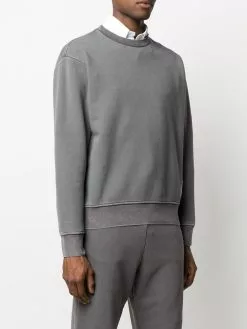 Thom Browne garment-dyed loopback cotton sweatshirt