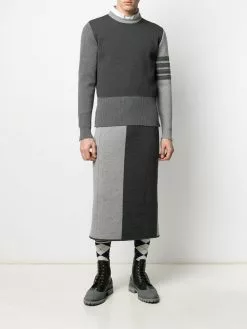 Thom Browne 4-Bar Fun Mix Shetland wool jumper