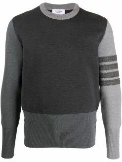 Thom Browne 4-Bar Fun Mix Shetland wool jumper