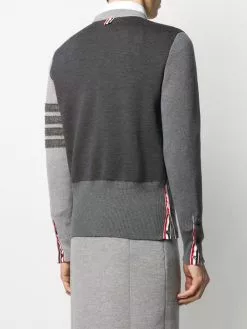 Thom Browne 4-Bar Fun Mix Shetland wool jumper