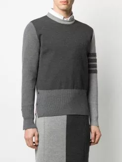 Thom Browne 4-Bar Fun Mix Shetland wool jumper