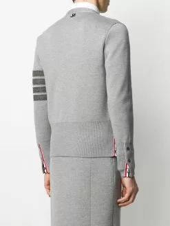 Thom Browne 4-Bar V-neck Shetland wool cardigan