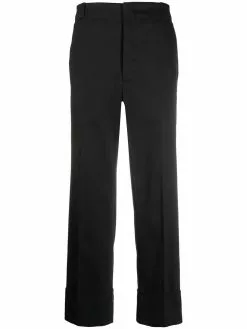 Thom Browne straight-leg twill cotton trousers