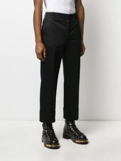 Thom Browne Straight leg twill cotton trousers regular-fit & straight leg pants of men 9 Thom Browne straight-leg twill cotton trousers