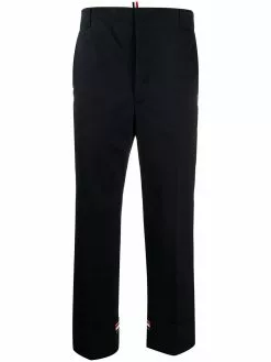 Thom Browne twill straight-leg trousers