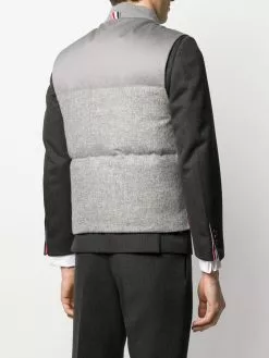 Thom Browne Snap button padded Shetland wool gilet waistcoats & gilets of men 8 Thom Browne snap-button padded Shetland wool gilet
