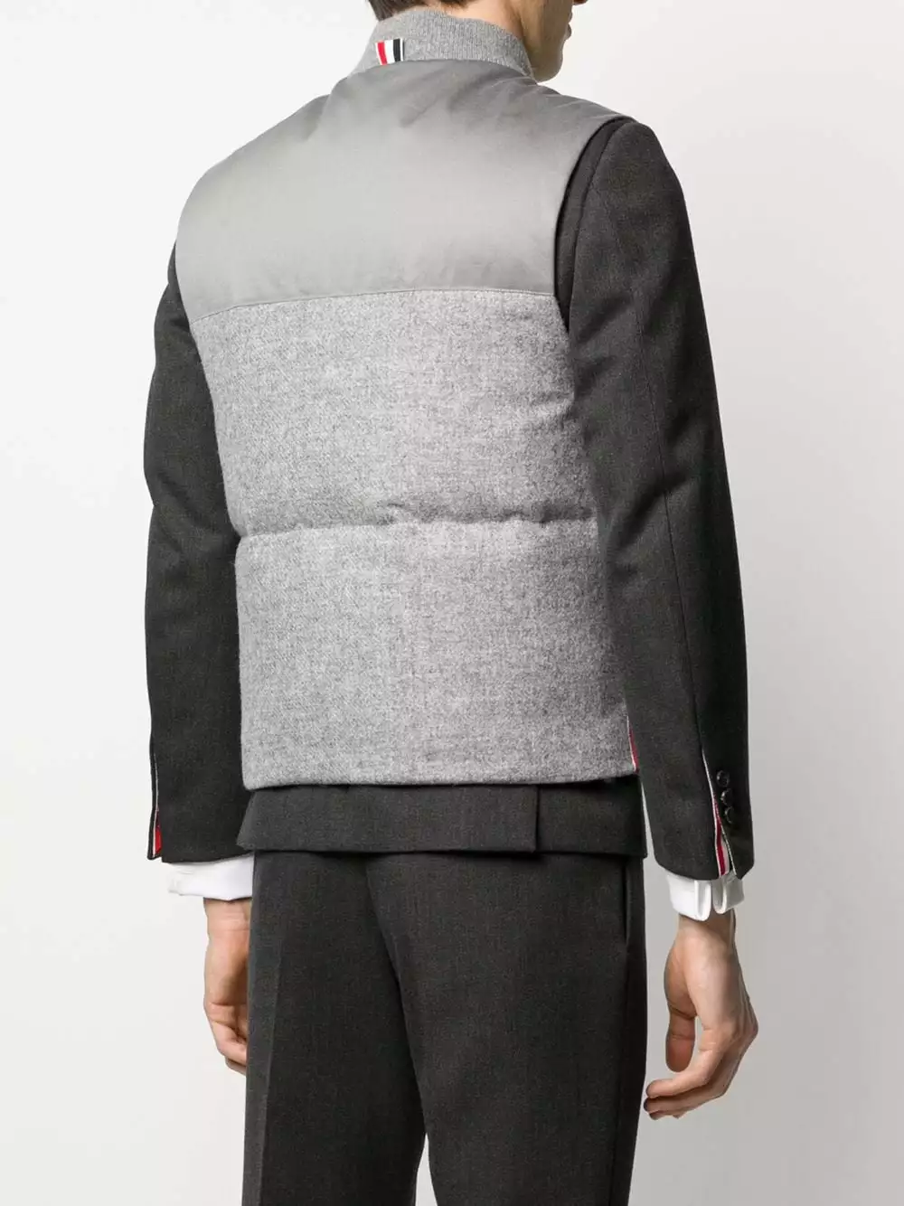 Thom Browne Snap button padded Shetland wool gilet waistcoats & gilets of men 4 Thom Browne snap-button padded Shetland wool gilet