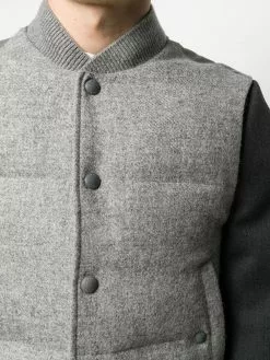 Thom Browne Snap button padded Shetland wool gilet waistcoats & gilets of men 9 Thom Browne snap-button padded Shetland wool gilet