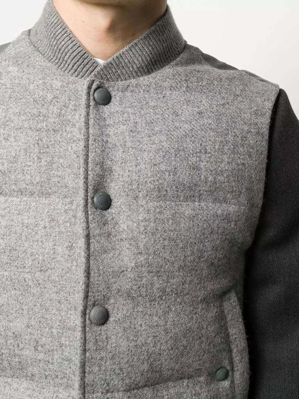 Thom Browne Snap button padded Shetland wool gilet waistcoats & gilets of men 5 Thom Browne snap-button padded Shetland wool gilet