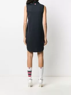Thom Browne 4-Bar intarsia sleeveless shirt dress