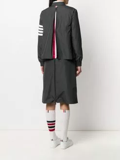 Thom Browne tricolor flyweight tech zip-gusset 4-Bar jacket