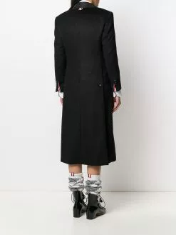 Thom Browne single-breasted cashmere zibeline coat