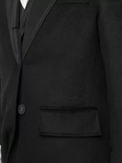 Thom Browne single-breasted cashmere zibeline coat