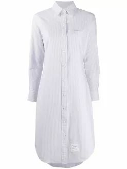 Thom Browne university-stripe Oxford shirt dress