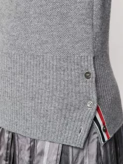 Thom Browne Piqué stitch crew neck shell top knitted tops of women 9 Thom Browne piqué stitch crew-neck shell top