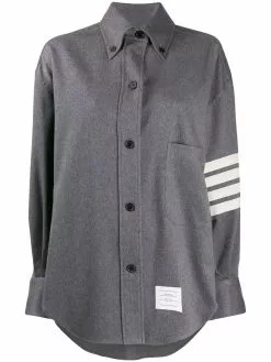 Thom Browne 4-Bar oversized shirt jacket
