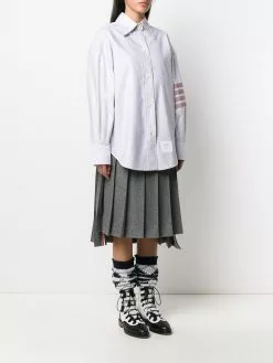 Thom Browne 4-Bar oversized Oxford shirt