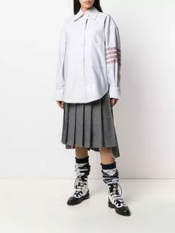 Thom Browne 4-Bar oversized Oxford shirt