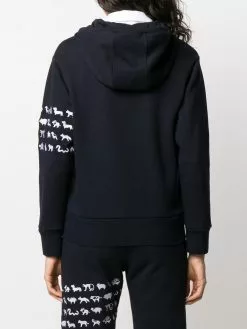 Thom Browne Animal Icon 4-Bar zip-up hoodie