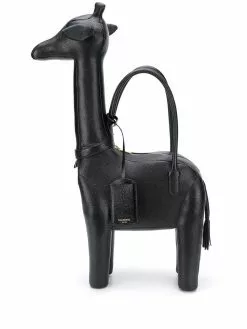 Thom Browne Giraffe pebbled leather tote bag