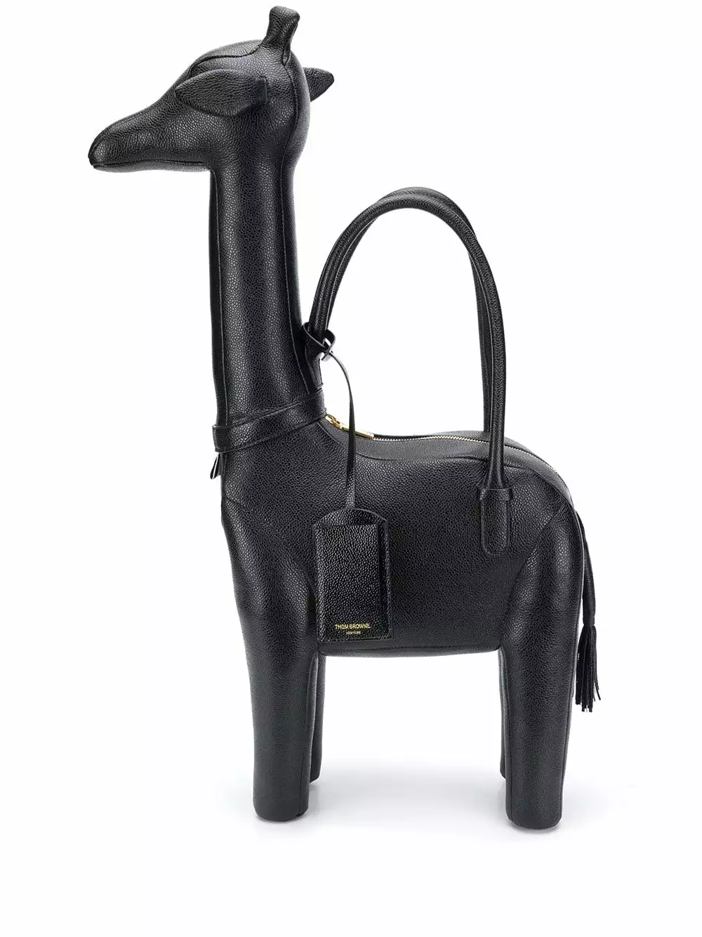 Thom Browne Giraffe pebbled leather tote bag tote bags of men 1 Thom Browne Giraffe pebbled leather tote bag