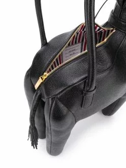 Thom Browne Giraffe pebbled leather tote bag tote bags of men 9 Thom Browne Giraffe pebbled leather tote bag