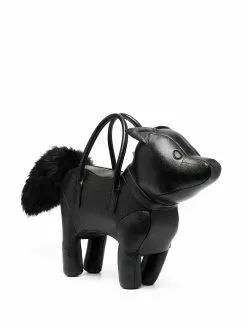 Thom Browne FOX BAG IN PEBBLE GRAIN LEATHER