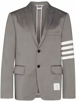 Thom Browne 4-bar stripe single-breasted blazer