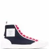 Thom Browne contrast-panel high-top sneakers