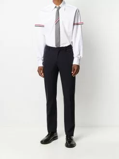 Thom Browne RWB stripe buttoned shirt