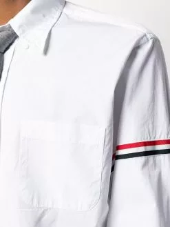 Thom Browne RWB stripe buttoned shirt