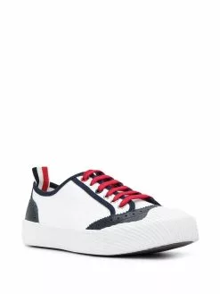 Thom Browne leather-trim sneakers