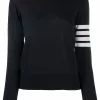 Thom Browne striped-sleeve merino-wool knit jumper