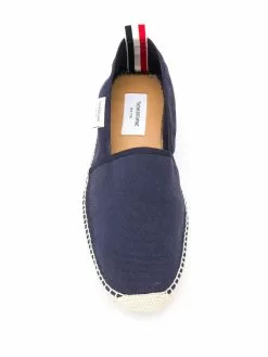 Thom Browne logo-label canvas espadrilles