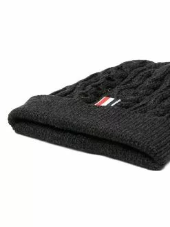 Thom Browne Aran cable-knit merino beanie