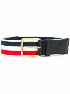 Thom Browne pebbled leather belt