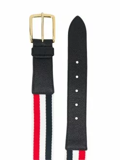 Thom Browne pebbled leather belt