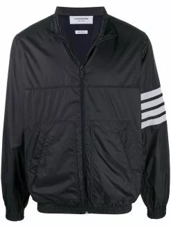 Thom Browne 4-Bar ripstop zip-up jacket