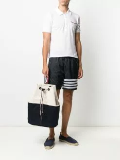 Thom Browne double-face canvas sailor bag