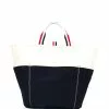 Thom Browne large double-face canvas tote bag