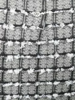 Thom Browne Windowpane jacquard short sleeve T shirt t-shirts & jersey shirts of women 9 Thom Browne windowpane jacquard short-sleeve T-shirt