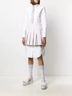 Thom Browne dropped back pleated mini skirt