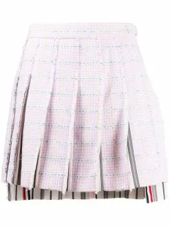 Thom Browne dropped back pleated mini skirt