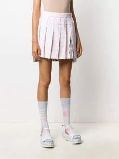 Thom Browne dropped back pleated mini skirt