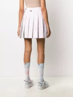 Thom Browne dropped back pleated mini skirt