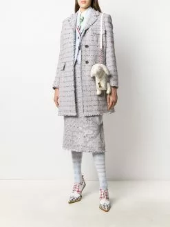 Thom Browne single-breasted tweed coat