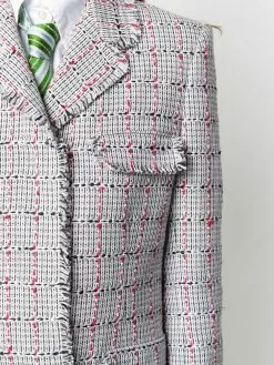Thom Browne single-breasted tweed coat