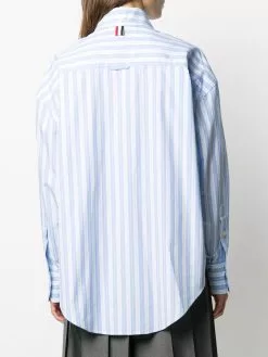 Thom Browne trompe l'oeil bar stripe necktie shirt